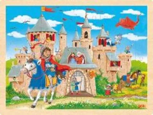 Puzzle en bois Château - 96 pièces - 3 ans