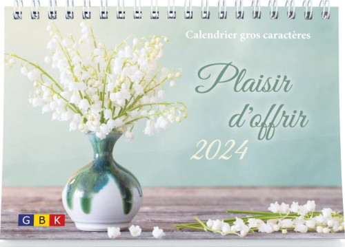 Calendrier Plaisir d'offrir - gros caractères