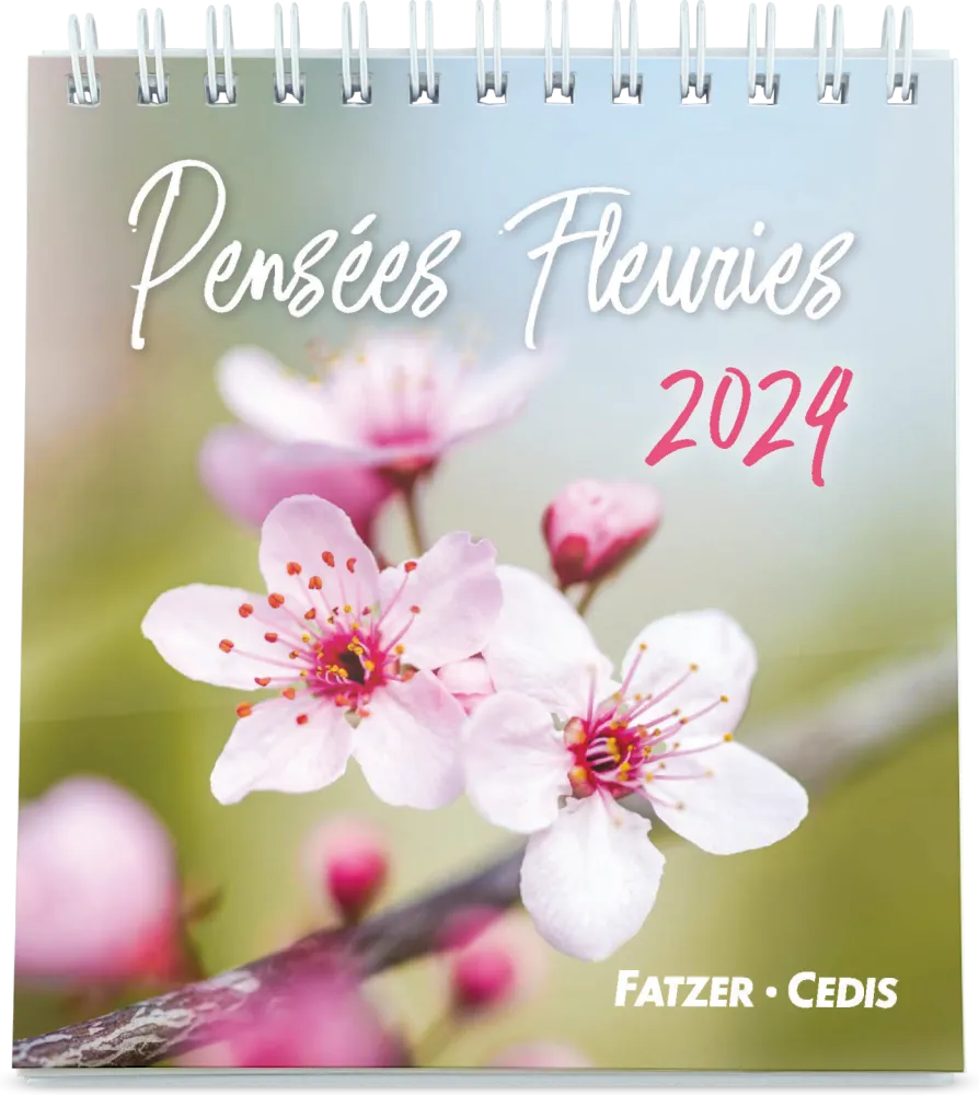 Calendrier Pensées fleuries