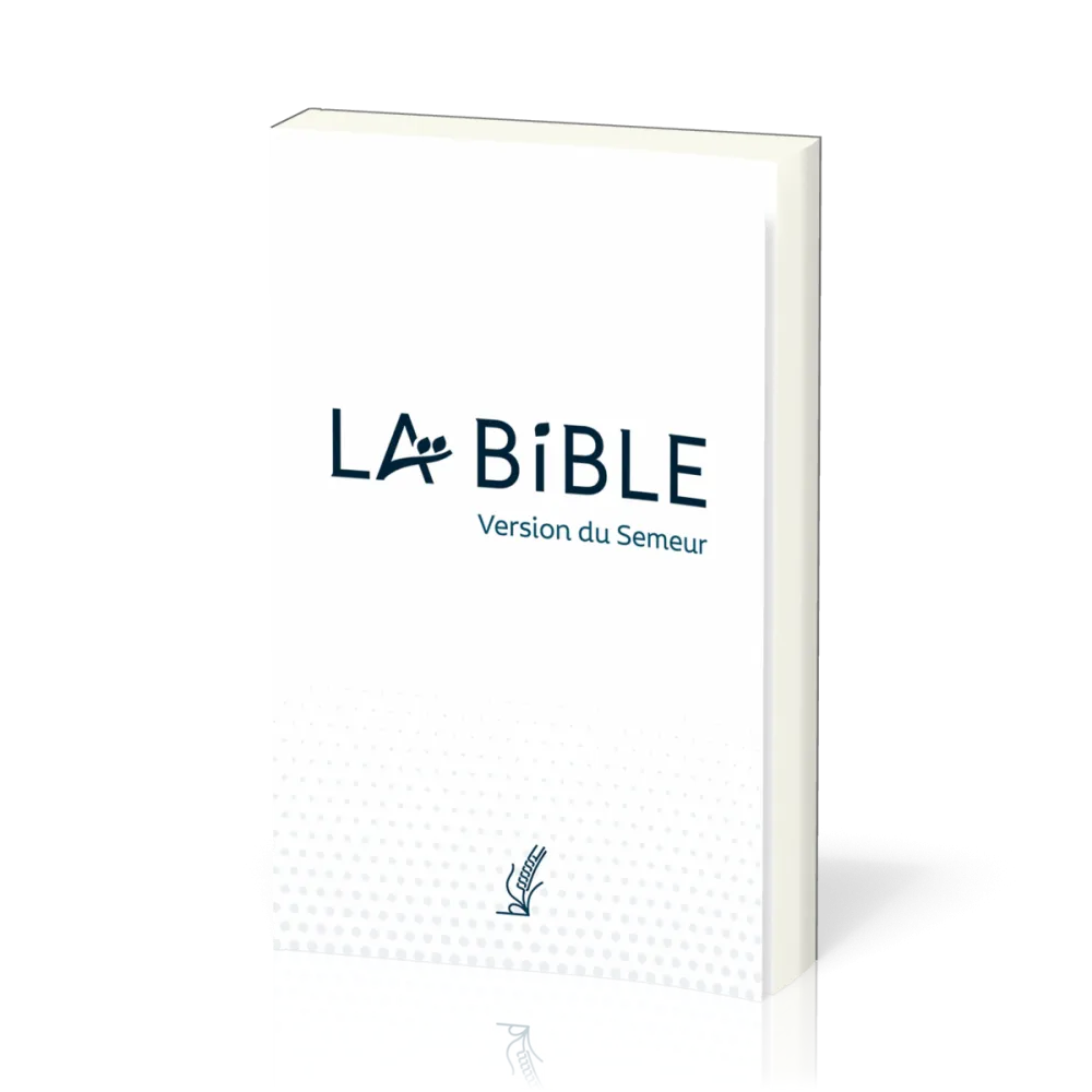 Bible Semeur, couverture souple blanche, tranche blanche