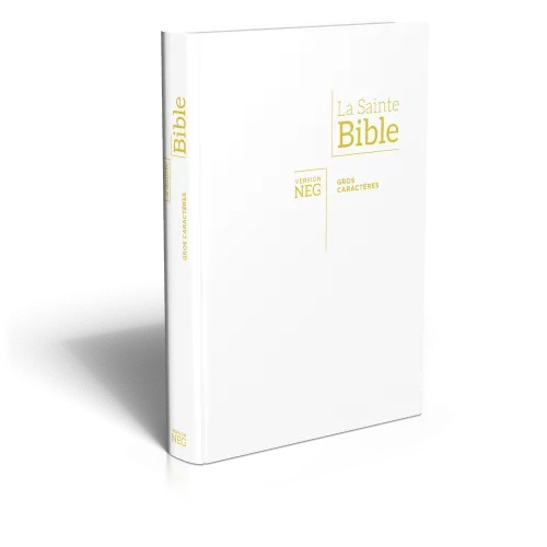 Bible NEG gros caractères - blanche