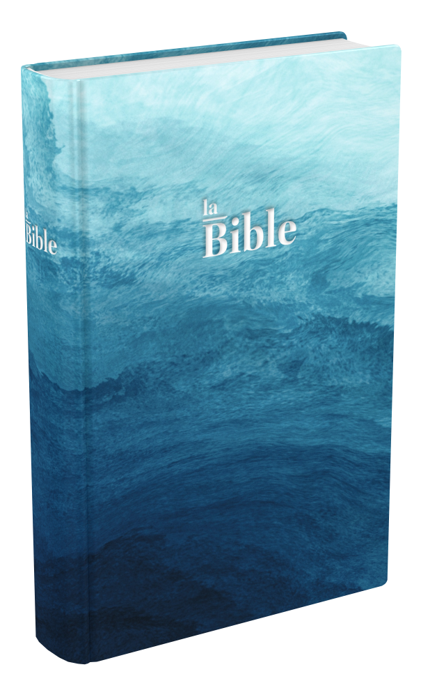 BIBLE DARBY, rigide vagues bleues