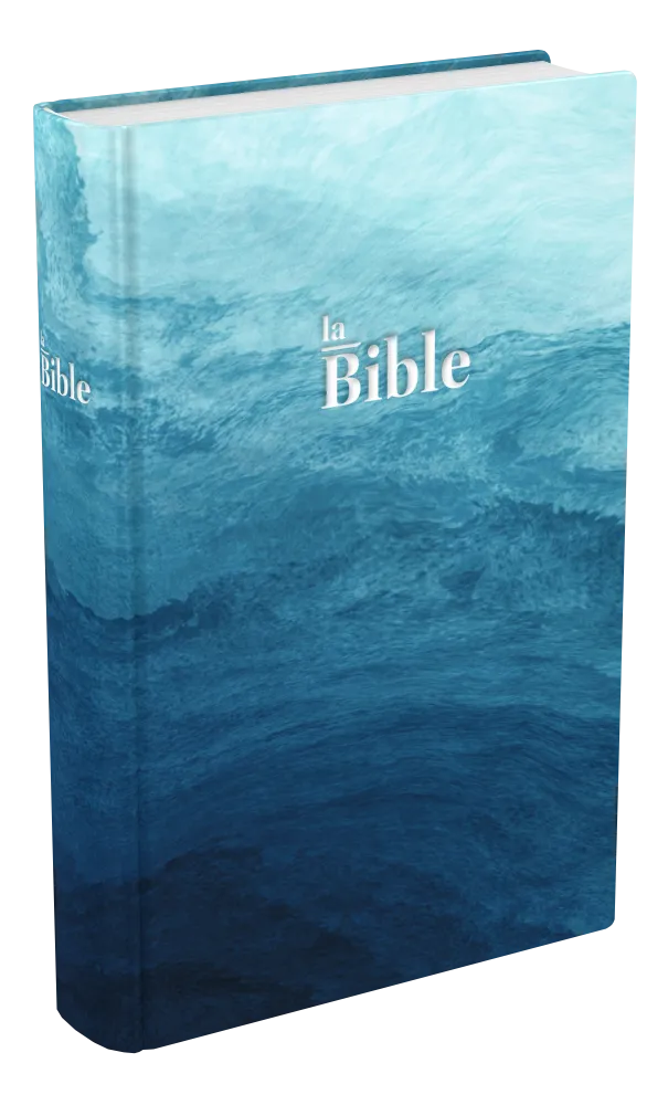 BIBLE DARBY, rigide vagues bleues