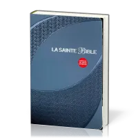 Bible Segond 1910 gros caractères similicuir gris, onglets, tranche argent