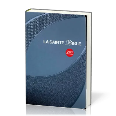 Bible Segond 1910 gros caractères similicuir gris, onglets, tranche argent