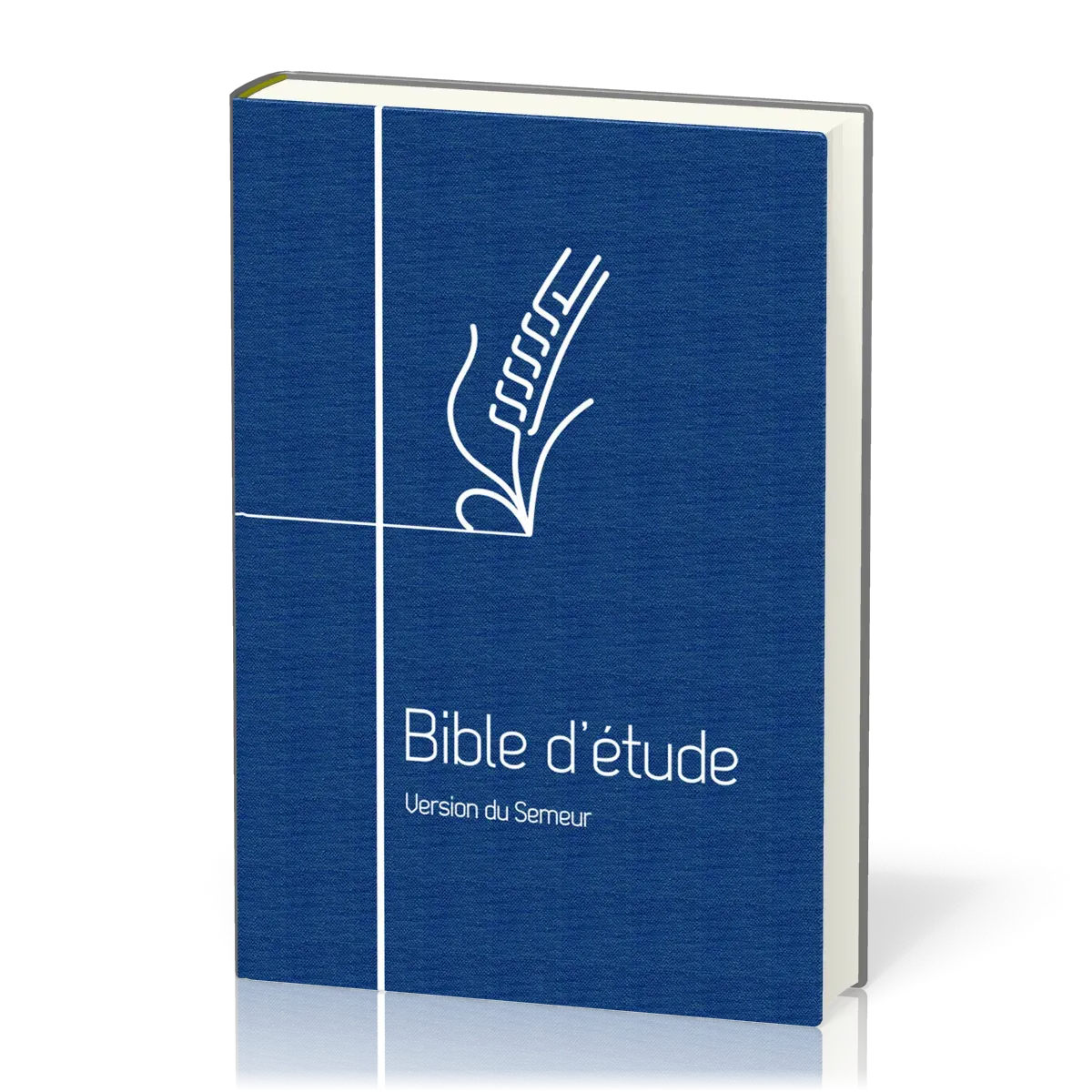 Bible d'étude Semeur 2015 couverture souple bleue tranche blanche