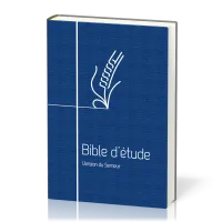 Bible d'étude Semeur 2015 couverture souple bleue tranche blanche