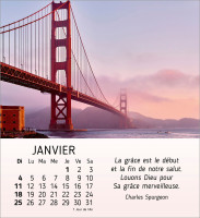 Calendrier Au coeur du jour