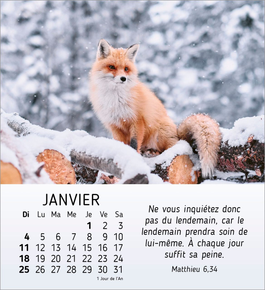 Calendrier Nature en paix