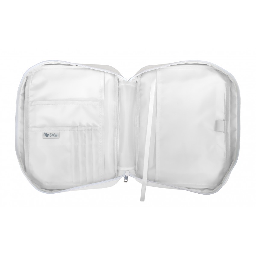 Fourre de Bible - blanche - Jésus est le chemin