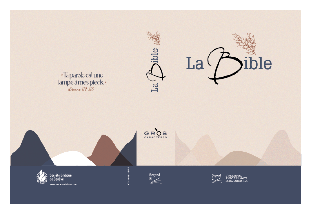 Bible Segond 21 gros caractères rigide toilée matelassée Soeur-Co