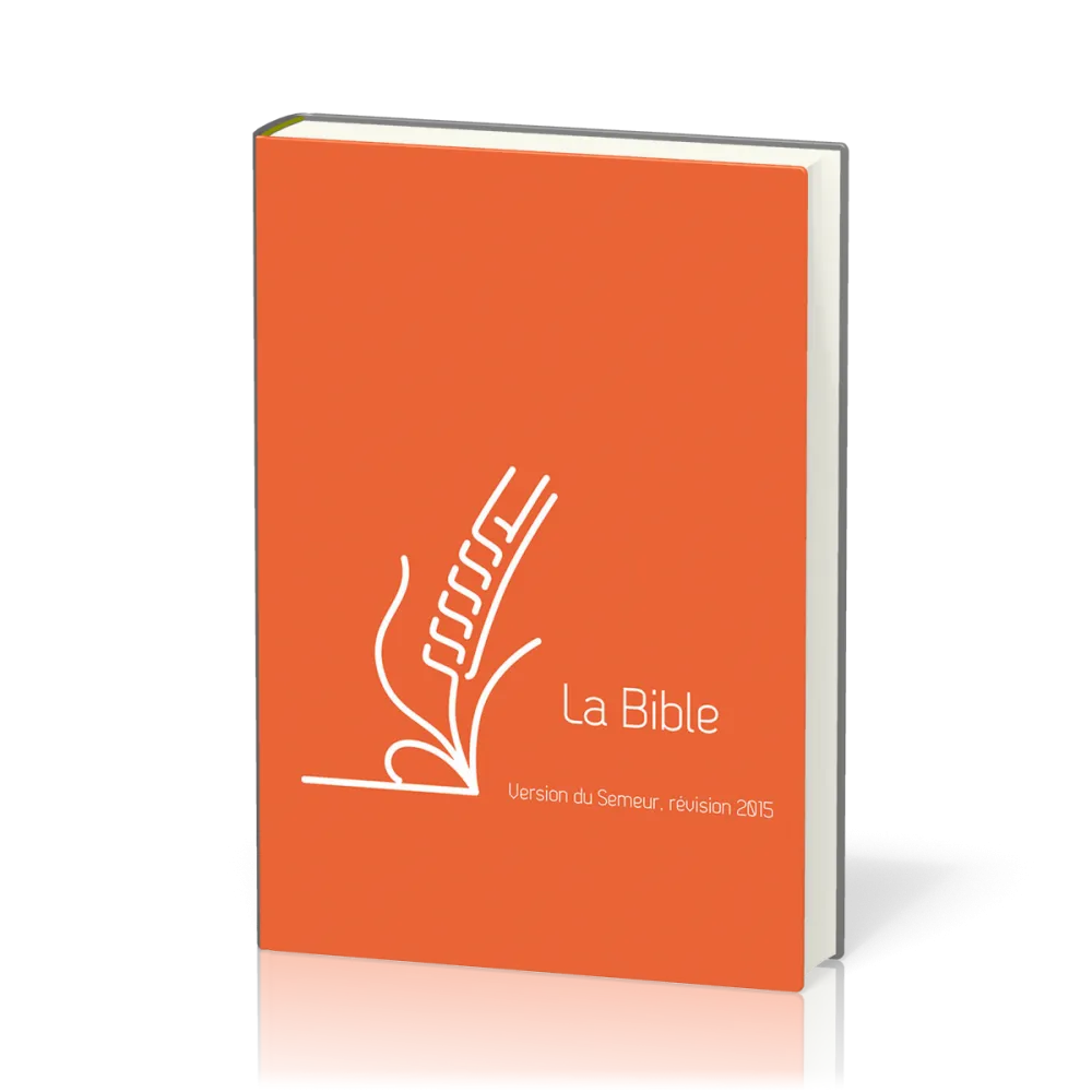 Bible du Semeur - 2015 - rigide orange renfort lin