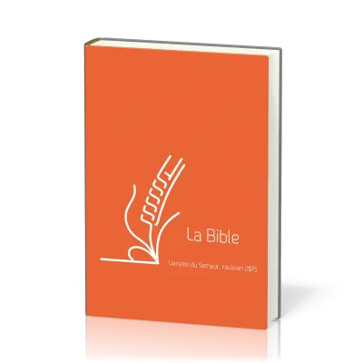 Bible du Semeur - 2015 - rigide orange renfort lin
