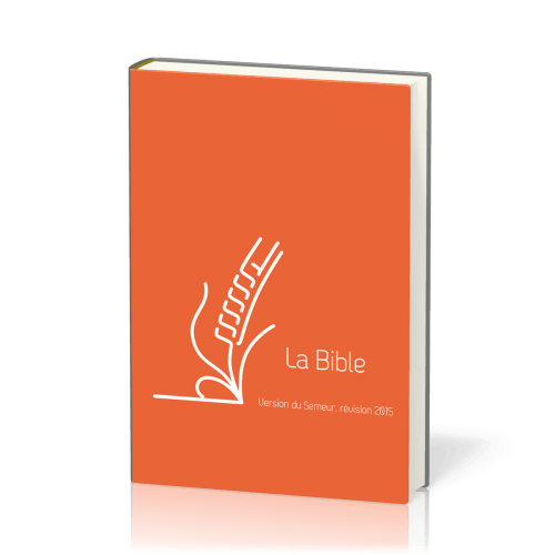 Bible du Semeur - 2015 - rigide orange renfort lin