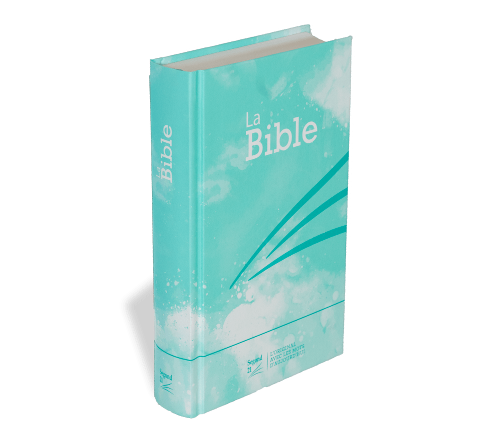 Bible Segond 21 compacte - rigide - turquoise - motif losanges