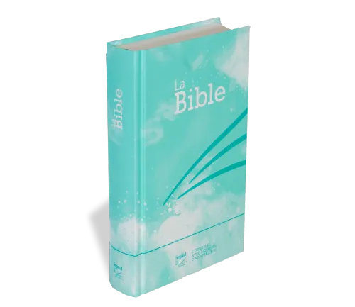 Bible Segond 21 compacte - rigide - turquoise - motif losanges