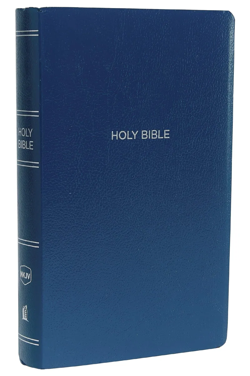 Anglais, Bible NKJV - Blue, red letter edition
