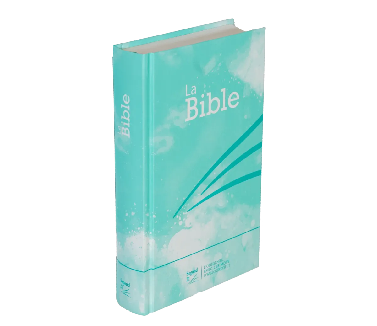 Bible Segond 21 compacte - rigide - turquoise - motif losanges