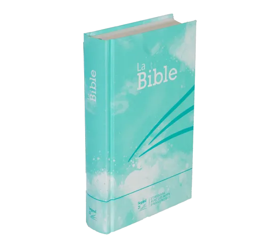 Bible Segond 21 compacte - rigide - turquoise - motif losanges