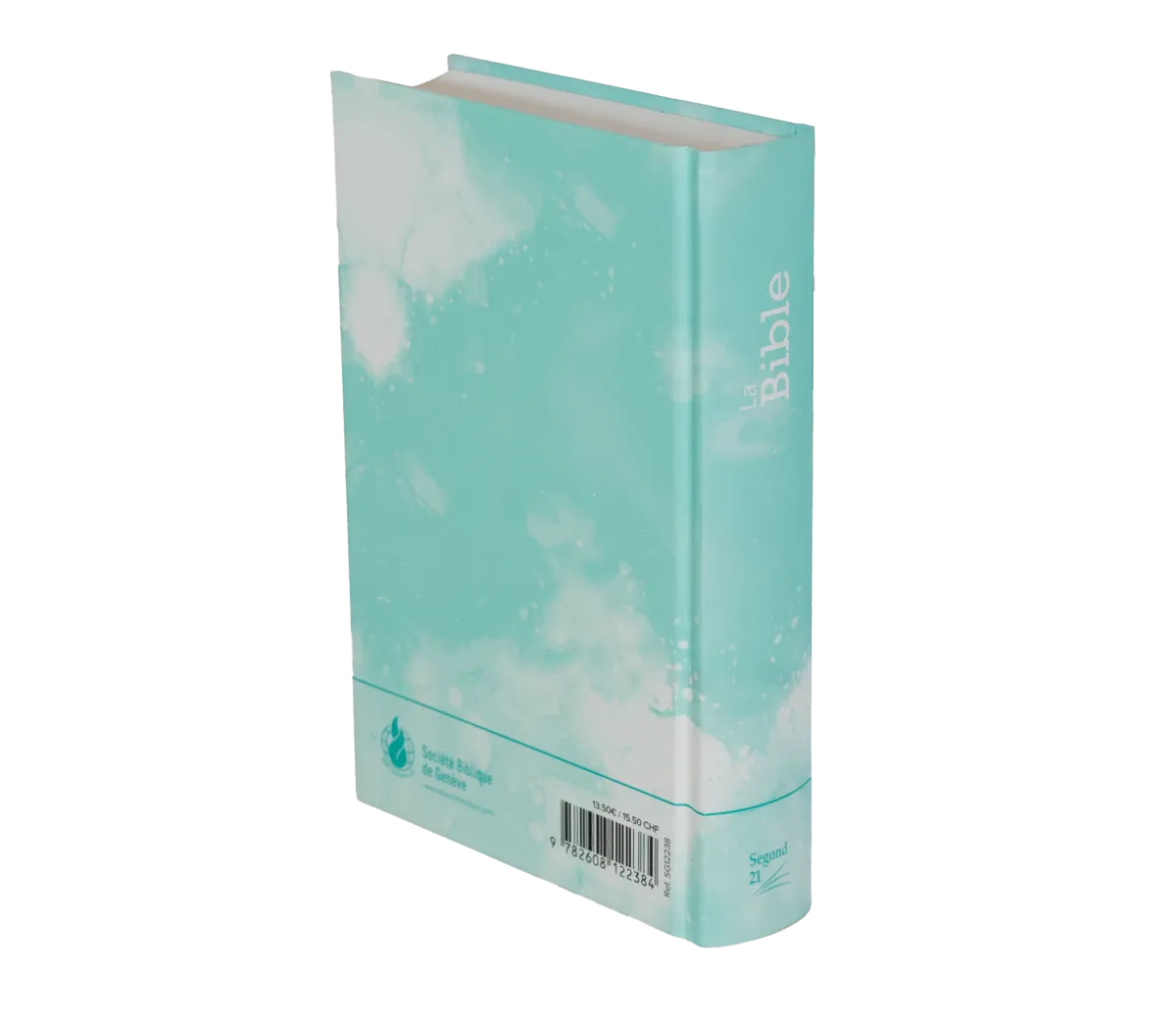 Bible Segond 21 compacte - rigide - turquoise - motif losanges