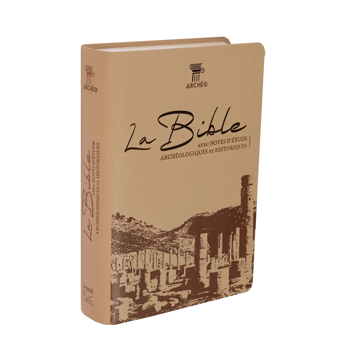 Bible Segond 21 archéologique - couverture souple Vivella brun
