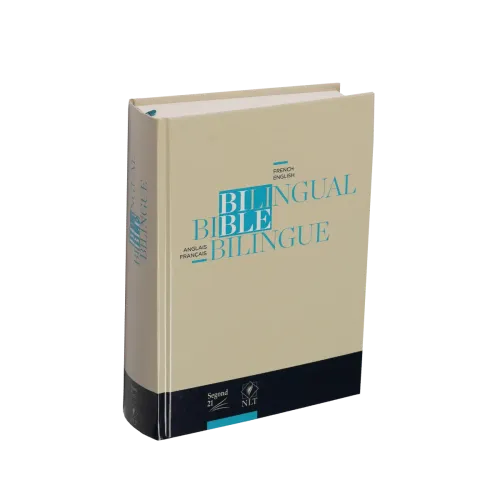 Bilingue français/anglais Bible Segond 21/NLT - bleu couverture rigide