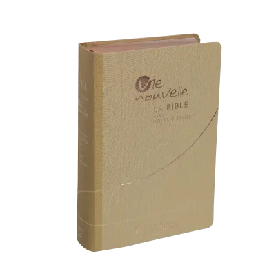 Bible Segond 21 Vie Nouvelle - souple - toile beige - avec boîtier