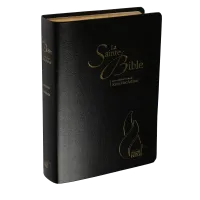 Bible NEG MacArthur souple fibrocuir noir tranche or