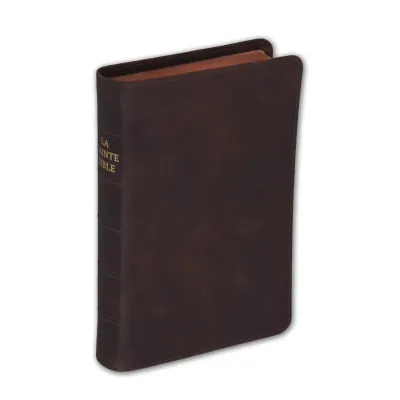 Bible Darby édition de Rolle, format moyen, cuir brun souple, tranche dorée