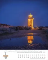 Calendrier Phares - trilingue, poster mural