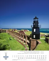 Calendrier Phares - trilingue, poster mural