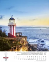 Calendrier Phares - trilingue, poster mural
