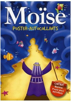 Moïse - livre de créativité avec poster et autocollants