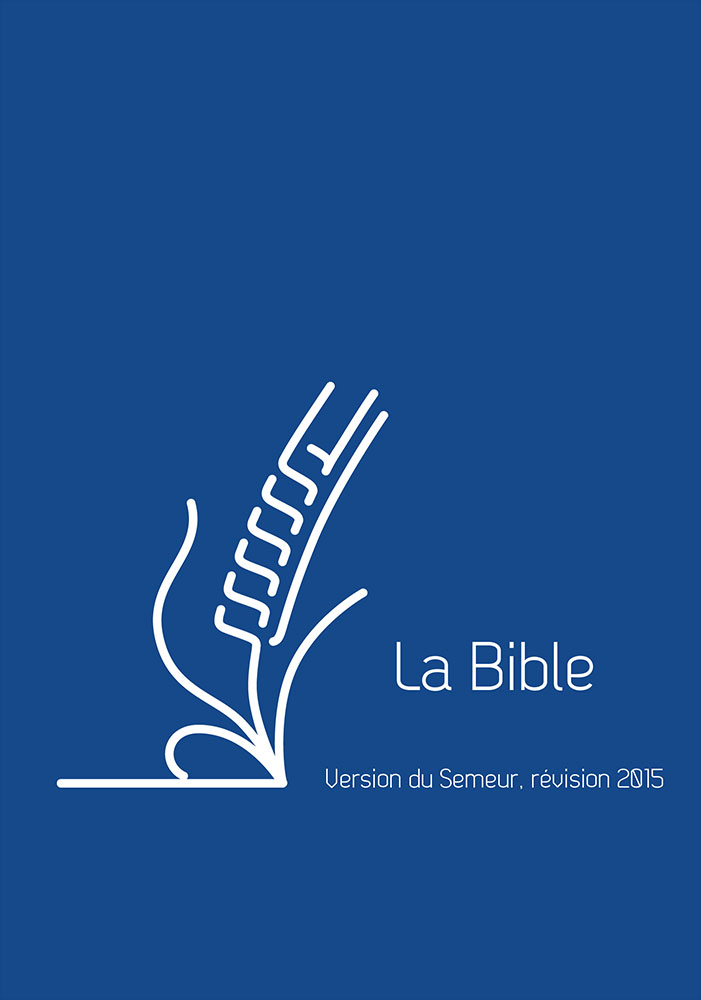 Bible du Semeur - 2015 - poche - souple vivella bleu ferm. éclair