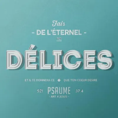 Tableau "Fais de l'Eternel tes délices" - Psaume 3