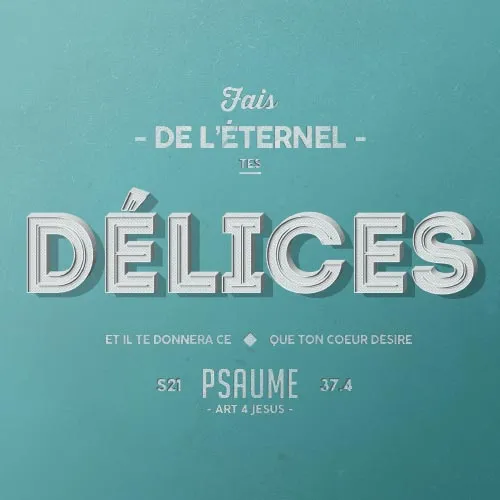 Tableau "Fais de l'Eternel tes délices" - Psaume 3