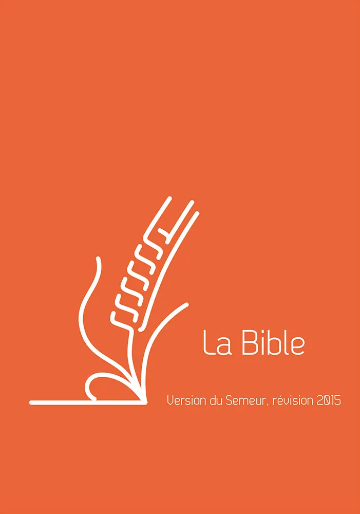 Bible du Semeur - 2015 - rigide orange renfort lin