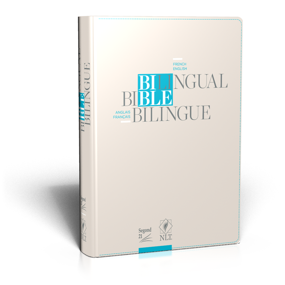 Bible bilingue français/anglais - S21/NLT - couverture souple avec fermeture éclair