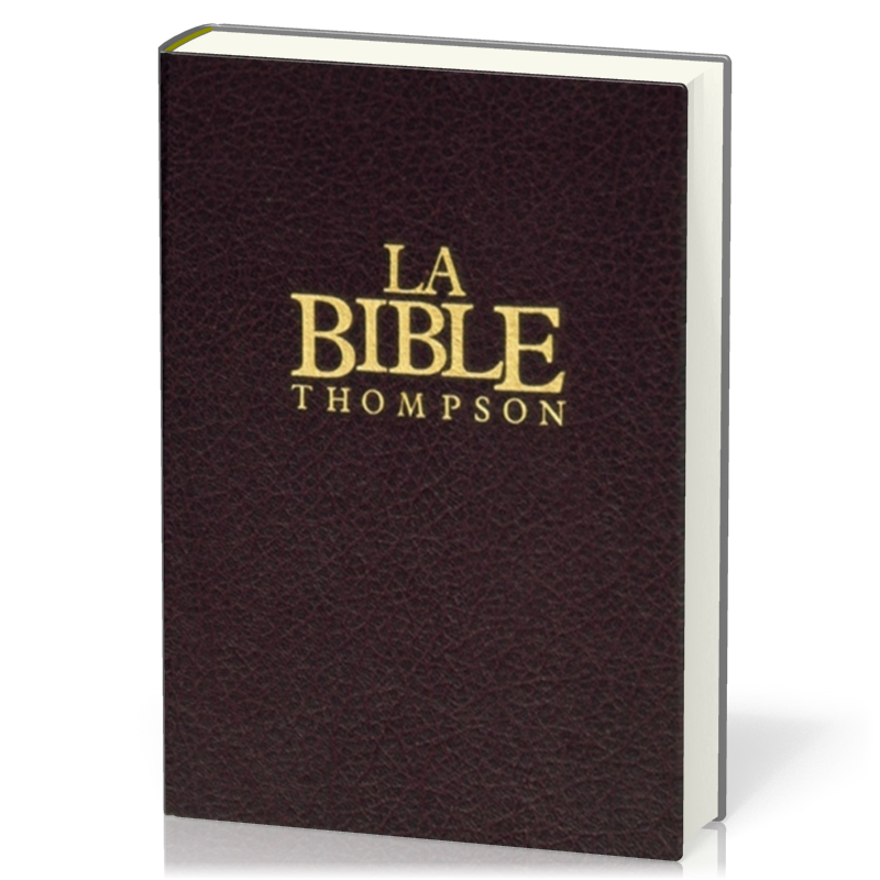 Bible Colombe Thompson - rigide grenat onglets
