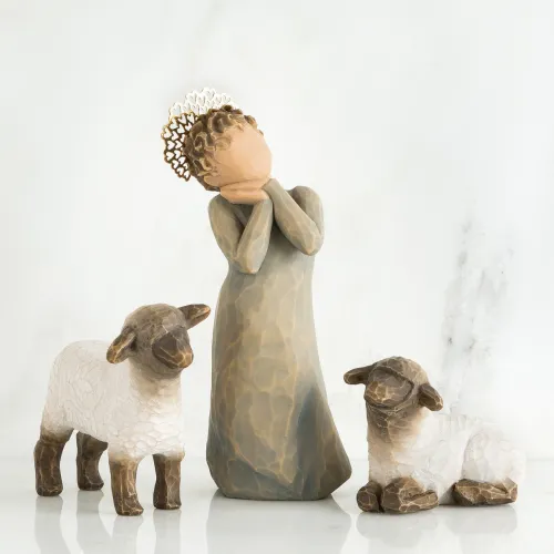 Little Shepherdess - 3 figurines - résine