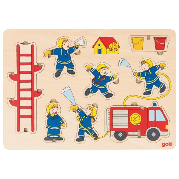 Puzzle à empiler - Pompiers - 8 pièces - 21x30 cm