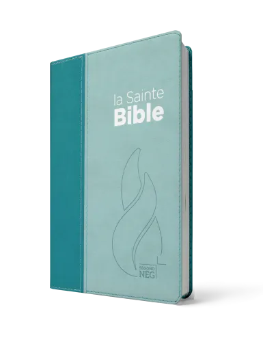 Bible NEG compacte souple Vivella duo bleu lagon et bleu ciel
