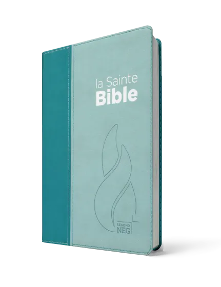 Bible NEG compacte souple Vivella duo bleu lagon et bleu ciel