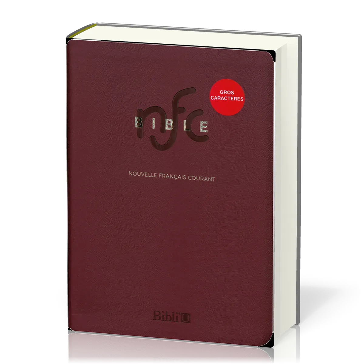 Bible Nouvelle Français courant gros caractères semi-rigide tranche or avec deutérocanoniques
