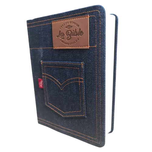 Bible Semeur 2015, couverture jeans souple bleue, tranche blanche