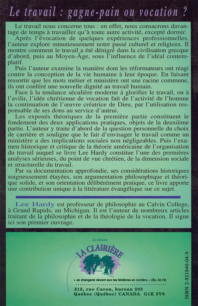 TRAME DE CE MONDE (LA)