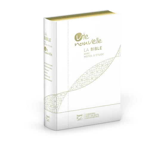Bible Segond 21 Vie Nouvelle - souple - toile blanc - tranches or