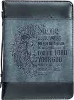 Fourre de Bible - Be strong - Joshua 1.9 - large 18x257x48 mm