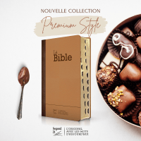 Bible Segond 21 compacte  (Premium style) - Couverture rigide cuir praliné-chocolat - tranches or et