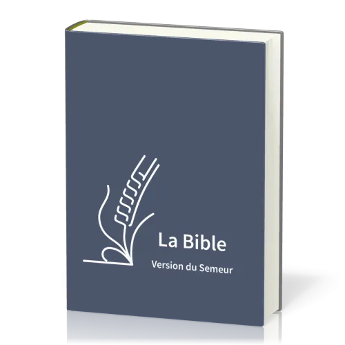 Bible du semeur, gros caractères, semi-souple, textile bleu